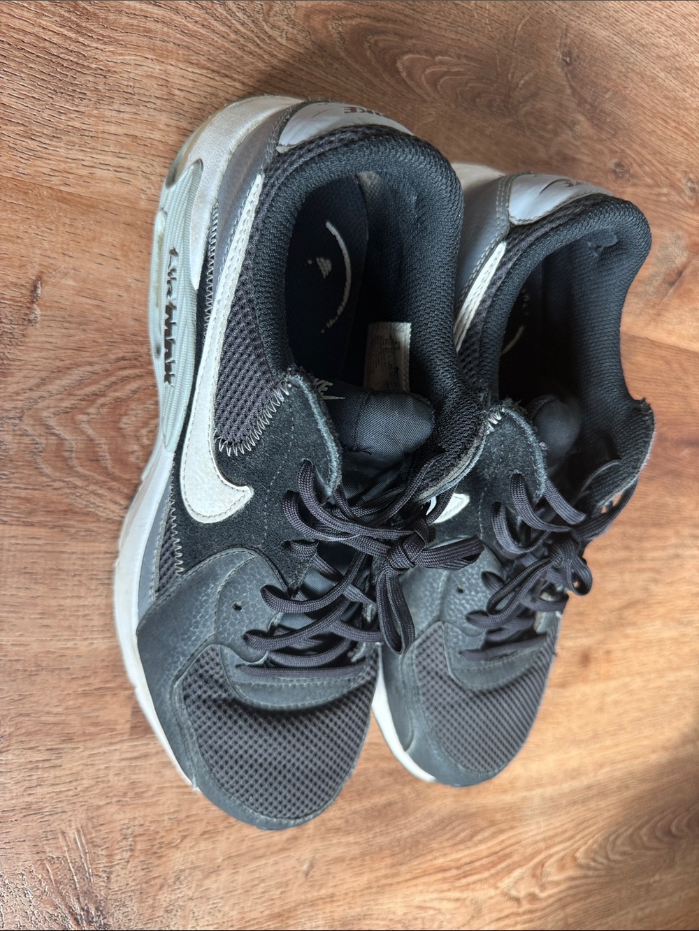 Nike Air Max Men’s Black and Silver Low-Top Sneakers